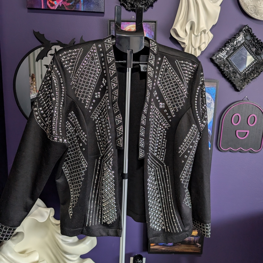 Cleo Black Embellished Blazer
